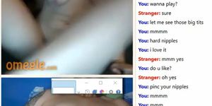 Omegle wet hairy milf makes me cum