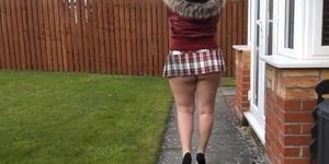 Short Skirt Bareass