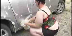 Sexy BBW Carwash