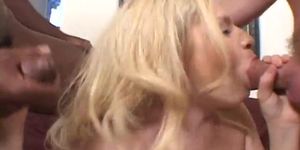 Cute Blonde Small Boobs Threesome