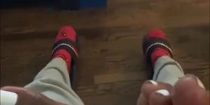 Hot Black Feet Bombass Footjob