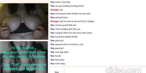 Chubby Teen With Huge Boobs Does Whatever I Say On Omegle
