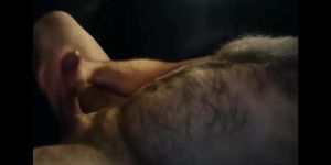 Massive mature uncut cumshot