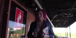 Anna Bell Peaks gets creampied at Gloryhole