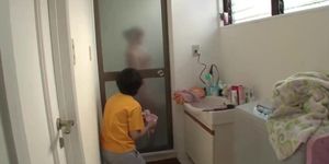 Japanese step brother and step sis sex all over the house