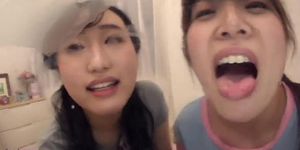 Japanese lesbian spit
