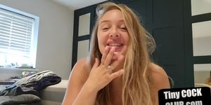 LITTLE DICK CLUB - Bigtit sph domina teasing small cocks while showing tits off (Beauty Dior)