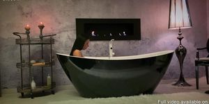 Only3x (Girls) brings you - Classy Shalina Devine romantic anal toying at the bathtub