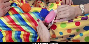 Mylf - Sexy Cougar (Alana Cruise) Gets Fucked By A Big Cock Clown (Savannah Fyre, Sweet Paige)