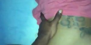 Hot Ebony Squirts all over dick