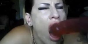 Deepthroat dildo nasty (Nestee Shy)