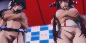 MMD Kancolle sex exhibition