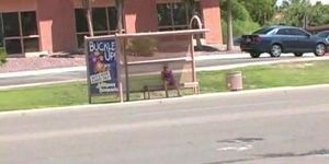 Kylie Nude Play at Bus Stop