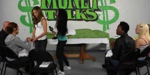 Amateur Girls Participate In Money Talks Handjob Stunt
