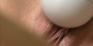 JAVHD - Moe Yoshikawa pulls out a huge vibrator to use on her trimmed pussy