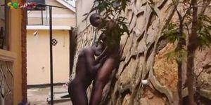 80GAYS - A Remarkable Outdoor African Blowjob From Black Twinks