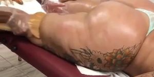Thick ass ebony booty treatment