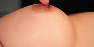Close up nipple play