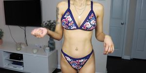 Bikini try on