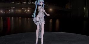 Hatsune Miku Stripteasing