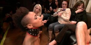 Ebony fucked in mouth in public (Nyrobi Knight, Ramon Nomar, Lorelei Lee, Nikki Darling, Niki Dominick, Nyrobi Knights)