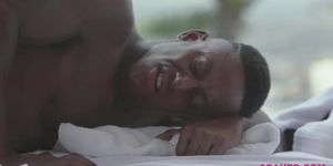 Hunk gays DeAngelo Jackson and Liam Cyber hardcore anal sex