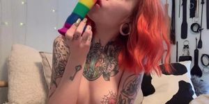 Rainbow dildo