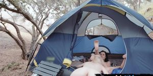 SWEETHEART VIDEO - Camping dykes pussylicking in tent during sapphic session