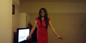 KaylaGirl80 - Crossdresser in Red Dress