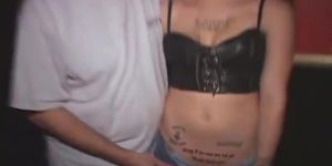 Tattoo Slut Fucked in Porn Theater