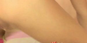 FULLSCREENTEEN - No Sound: Cute young girl masturbates with her dildo
