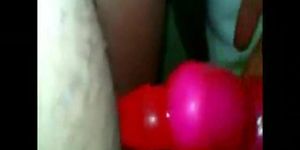 German Mom Gemma 42 years cumming with pink dildo