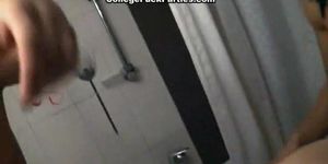 COLLEGE FUCK PARTIES - Group bathroom fuck at the party