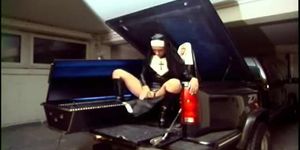 GIRLS IN CONTROL - Hot girl in latex dildos her cunt