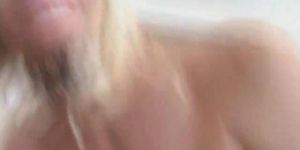 Blonde Mature Slut Gets Creampied