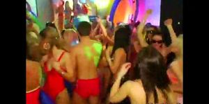 DRUNK SEX ORGY - Pornstar at hot beach party sucking cock and loving it
