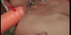 Blonde mommy with huge boobs fucked