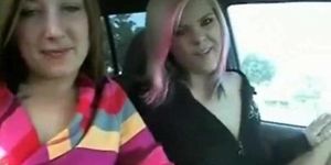 amateur sluts in a car