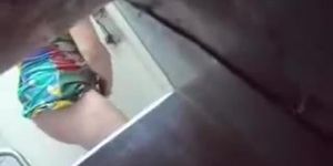 Spying my mother fingering in toilet