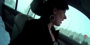Celine Noiret Blow her man in the car