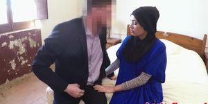 Exotic veiled muslim lady fucked balls deep