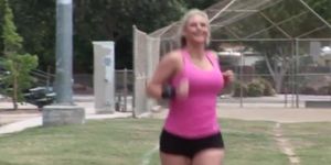Busty blonde Phoenix Marie fucked by her fitness trainer