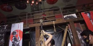 Chinese slave punished by vibrator and fucking machine