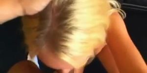 blonde blowjob