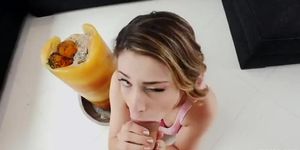 Kristen Scott devouring a massive dick