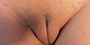 Close up shaved pussy