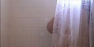 Bbw Big Boobs In Shower