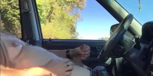 Daddy in the car play and cum