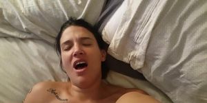 American mom with tattoo and big tits suck and fuck I meet her at hookups.one