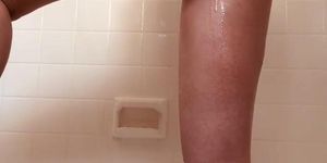 Hot Small Tit Teen Shower Twerks and plays with pussy